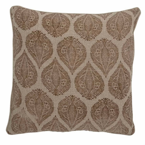 Brown Paisley Cushion
