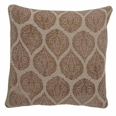 Brown Paisley Cushion