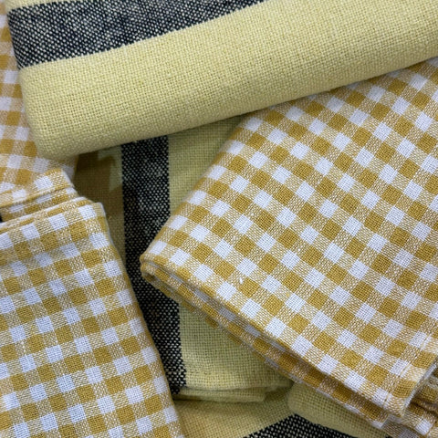 Pale Yellow Tea Towel