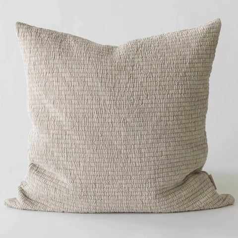 Beige Textured Cushion