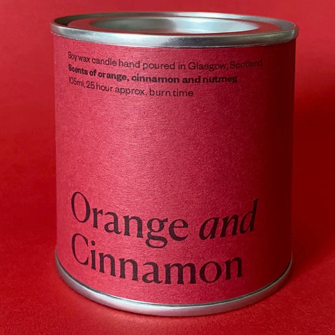 Orange and Cinnamon Candle