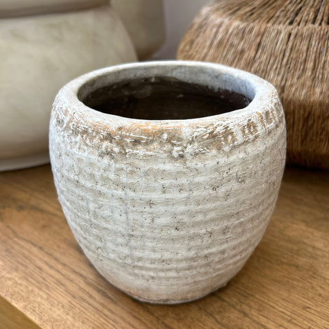 Small White Pot