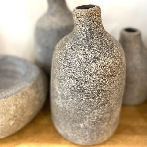 Cement Bottle Vase - Bagel&Griff