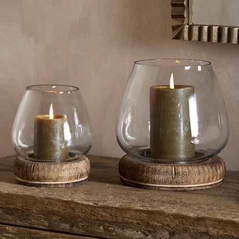 Mango Wood Lantern
