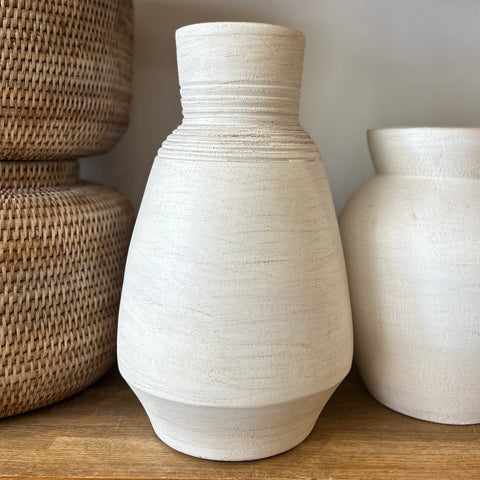 White Terracotta Vase