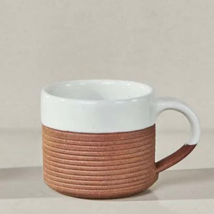 Ribbed Terracotta Coffee Mug