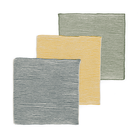 Textured Dish Cloths: Trio