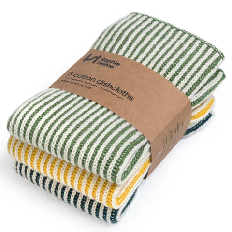Textured Dish Cloths: Trio