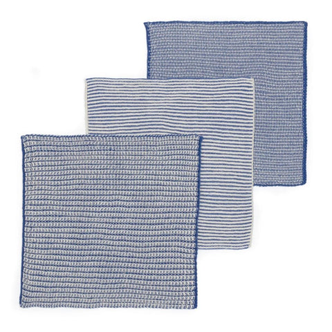 Textured Dish Cloths: Navy