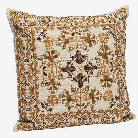 Cross Stitch Embroidered Cushion