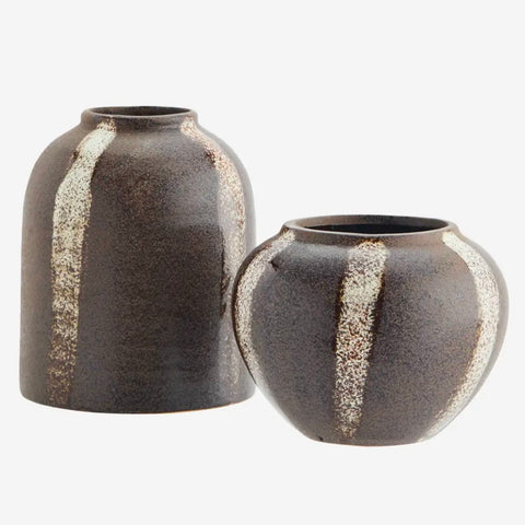 Brown Stripe Vase