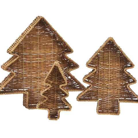 Rattan Christmas Tree Trays