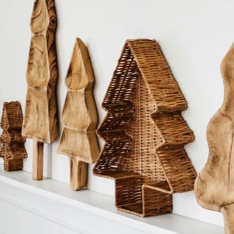 Rattan Christmas Tree Trays