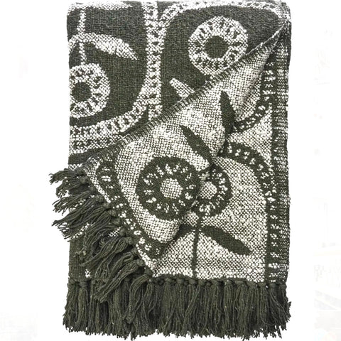 Reversable Recycled Cotton Throw