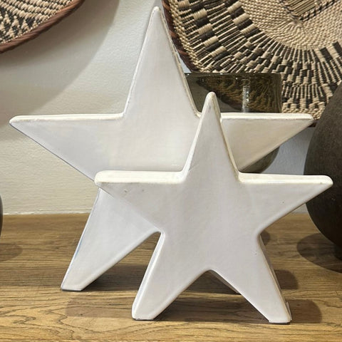 White Stoneware Star