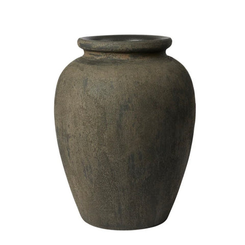 Dark Brown Terracotta Pot