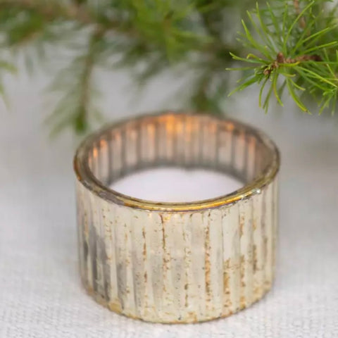 Antique Silver Candle Holder