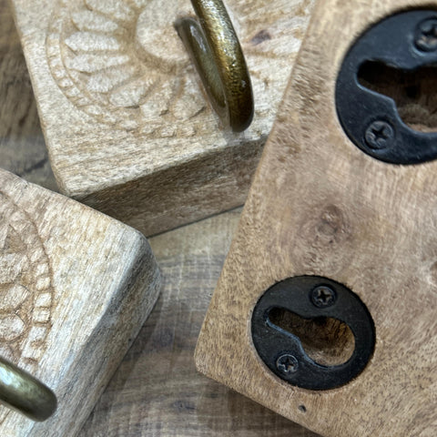 Carved Wooden Hook