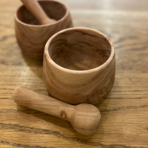 Wooden Pestle & Mortar