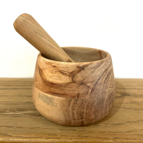 Wooden Pestle & Mortar