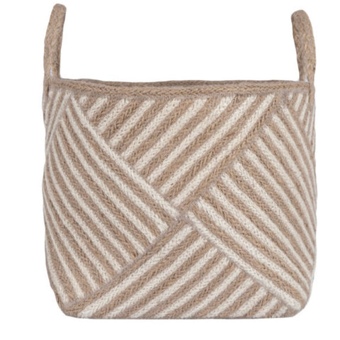 Natural Stripe Basket
