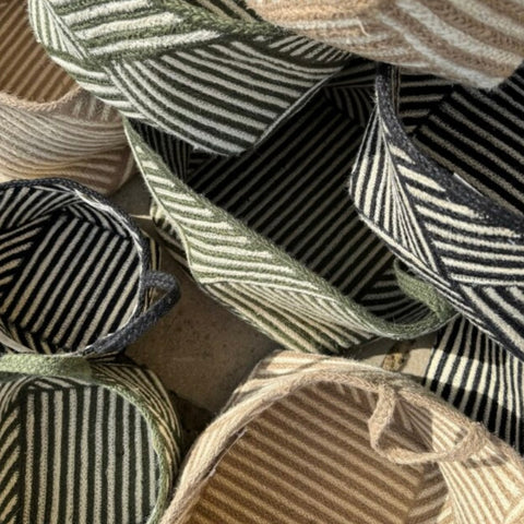 Natural Stripe Basket