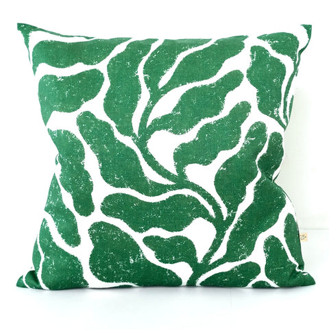 Botanical Leaf Print Cushion