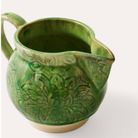 Seaweed Green Ceramic Creamer Jug
