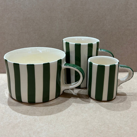 Green Candy Stripe Mug