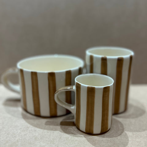 Latte Candy Stripe Mug