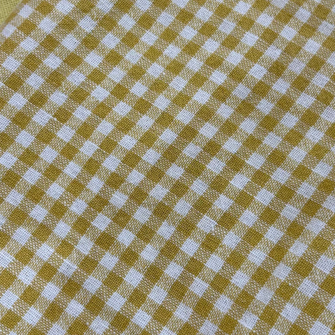 Pale Yellow Gingham Tea Towel