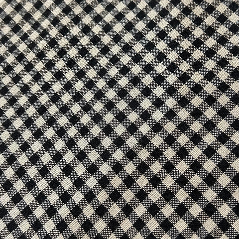 Natural and Black Gingham Tea Towel