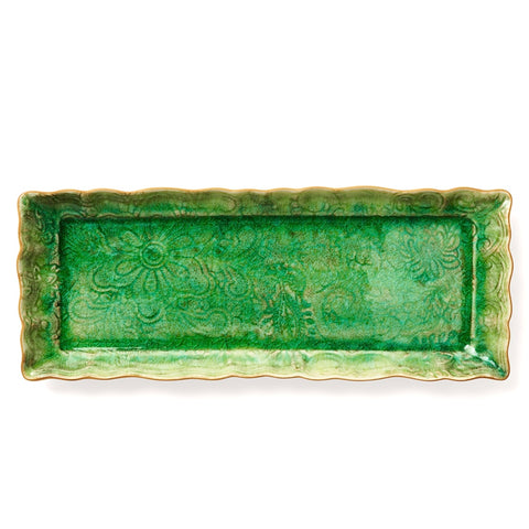 Seaweed Green Rectangle Plate