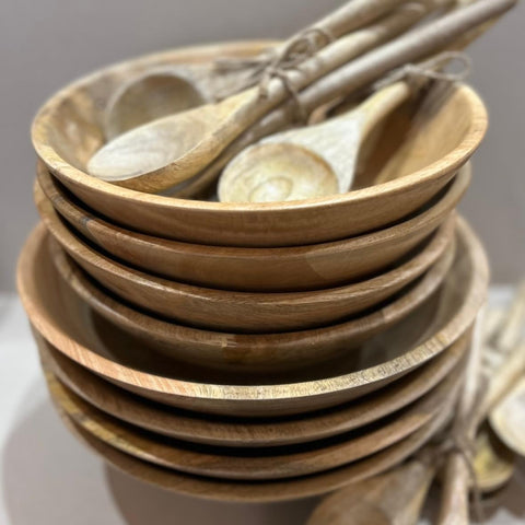 Mango Wood Salad Bowl