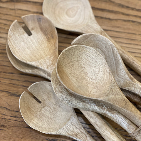 Mango Wood Salad Servers - Bagel&Griff