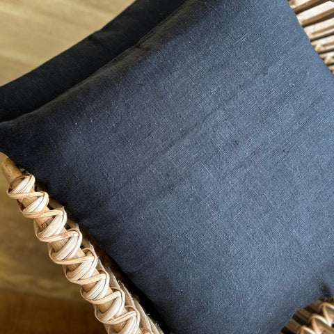 Black Linen Cushion
