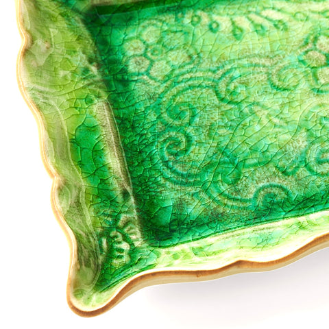 Seaweed Green Rectangle Plate