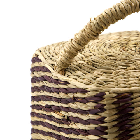 Natural and Brown Seagrass Doorstop