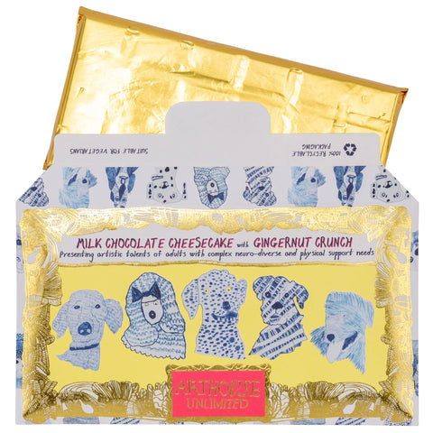 Milk Chocolate Cheesecake with Ginger Nut Crunch