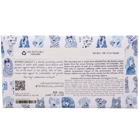 Milk Chocolate Cheesecake with Ginger Nut Crunch