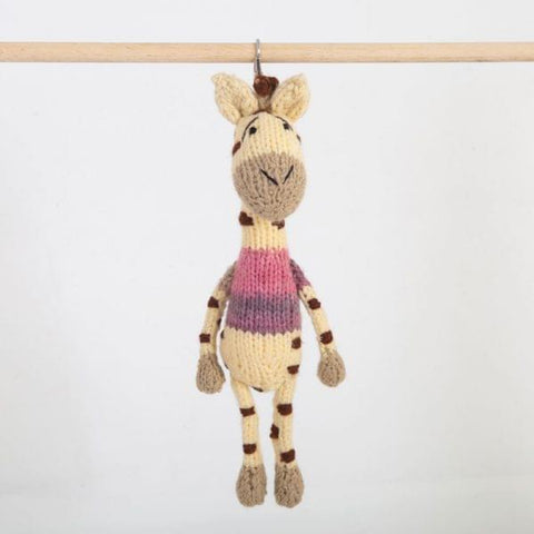 Hand-crocheted knitted animal keyring by Gogo Olive