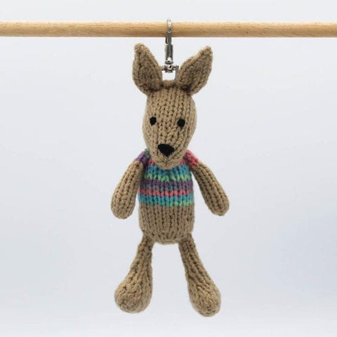 Hand-crocheted knitted animal keyring by Gogo Olive