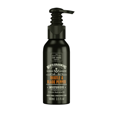 Thistle and Black Pepper infused face moisturiser for glowing, hydrated skin