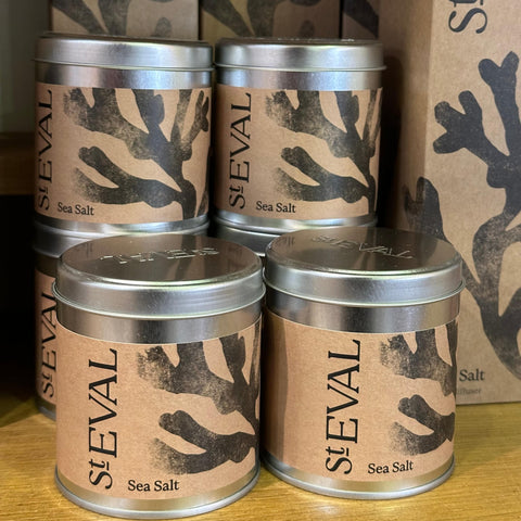 Relaxing sea salt candle emitting a soothing beach-inspired aroma for calming ambiance