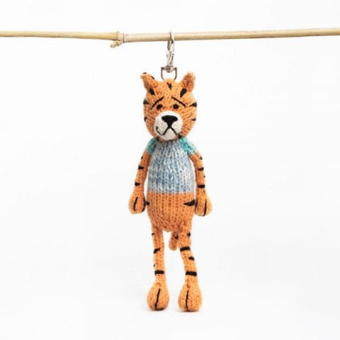 Hand-crocheted knitted animal keyring by Gogo Olive