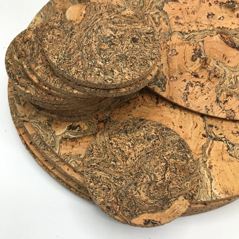 Round Cork Placemat and Coaster - Bagel&Griff