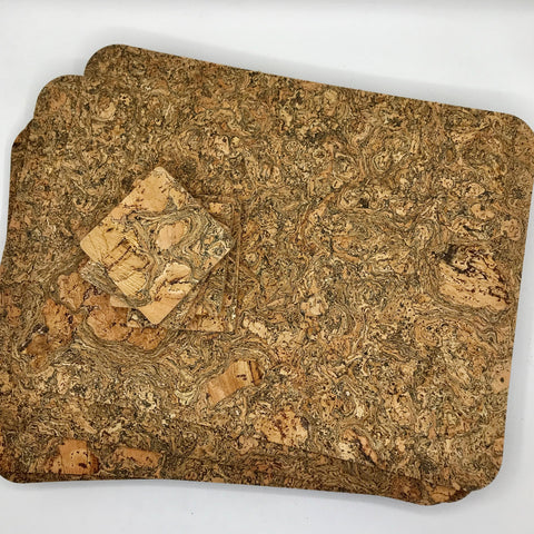 Rectangle Cork Placemat and Coaster by - Bagel&Griff