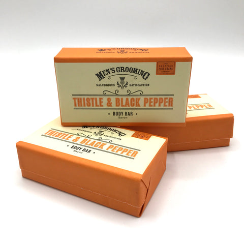 Men's Grooming Thistle & Black Pepper Soap Bar - Bagel&Griff