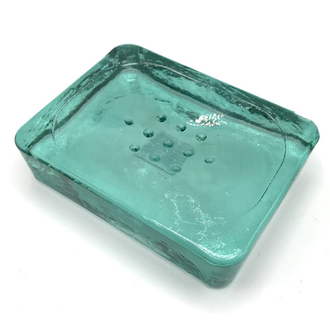 Recycled Glass Soap Dish - Bagel&Griff