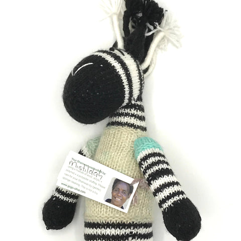 Hand-crocheted knitted animal toy by Gogo Olive